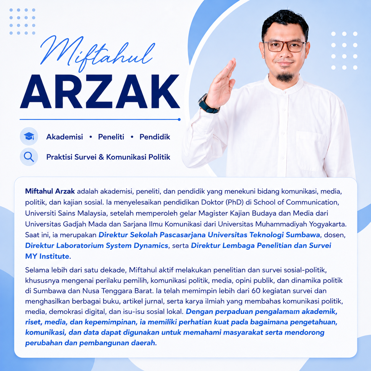 Dr.Miftahul Arzak, S.Ikom., MA